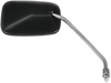Mirror - Side View - Rectangle - Black w/Chrome Stem - Left/Right