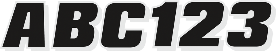 I.D. Sticker Kit - 320 Series - Black/Silver - Lutzka's Garage