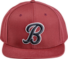 Script B Hat - Maroon - Lutzka's Garage