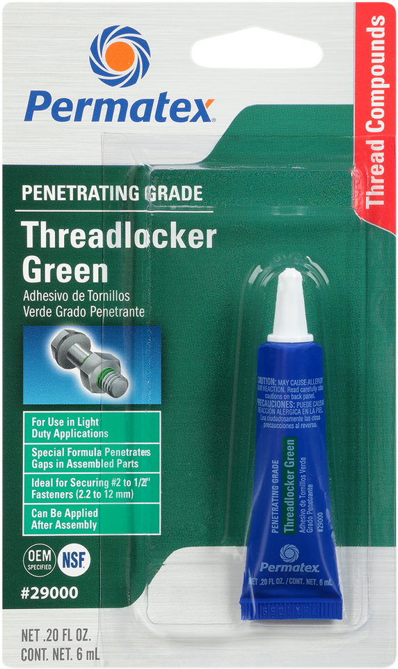 290 Threadlocker - Green - 0.2 U.S. fl oz. - Lutzka's Garage