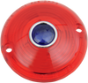 Turn Signal Lens - 63-85 FL - Red with Blue Dot