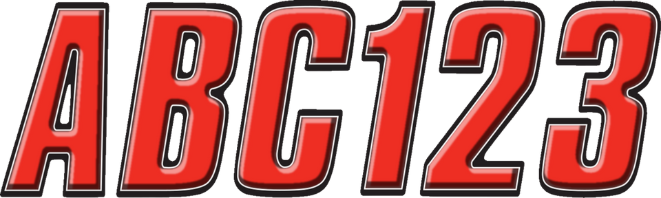 I.D. Sticker Kit - 800 Series - Red - Lutzka's Garage