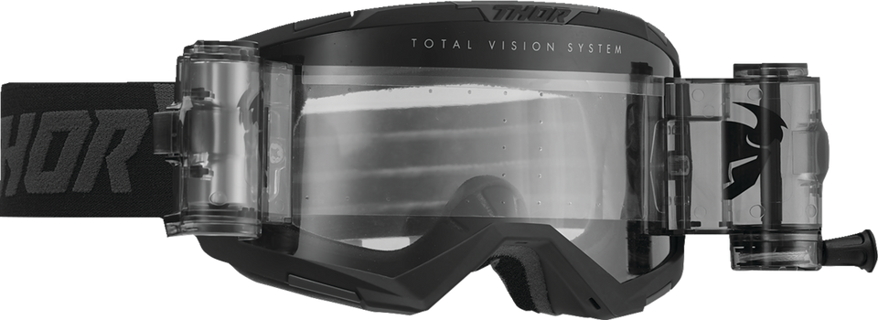 Regiment Storm Roll-Off Goggle - Storm Black - Clear - Lutzka's Garage