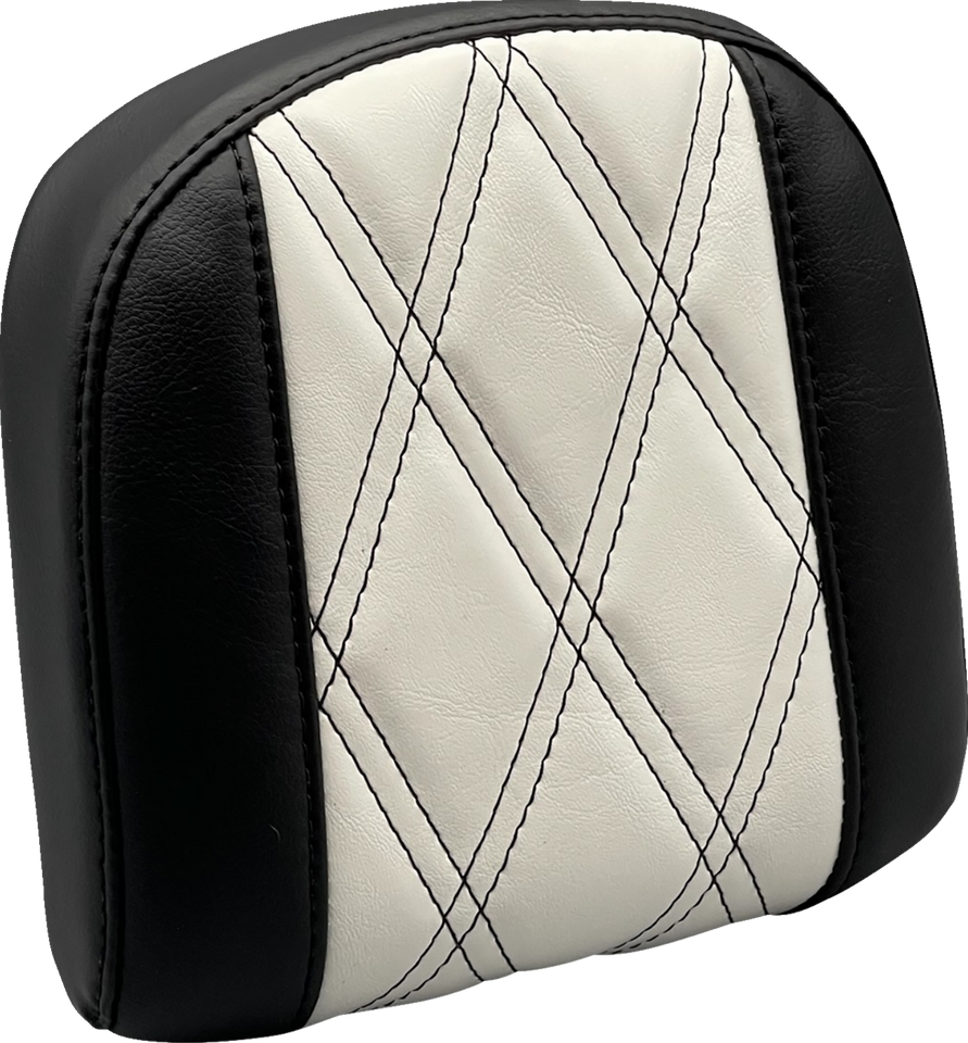 Sissy Bar Pad - Small - GT1/HR1 Inlay - Black/White - Lutzka's Garage