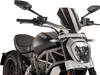 New Generation Windscreen - 11-5/8" - Black - Diavel - Lutzka's Garage