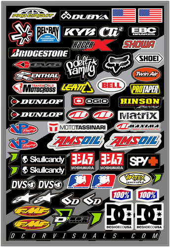 MX Decal Sheet - Misc. Logo