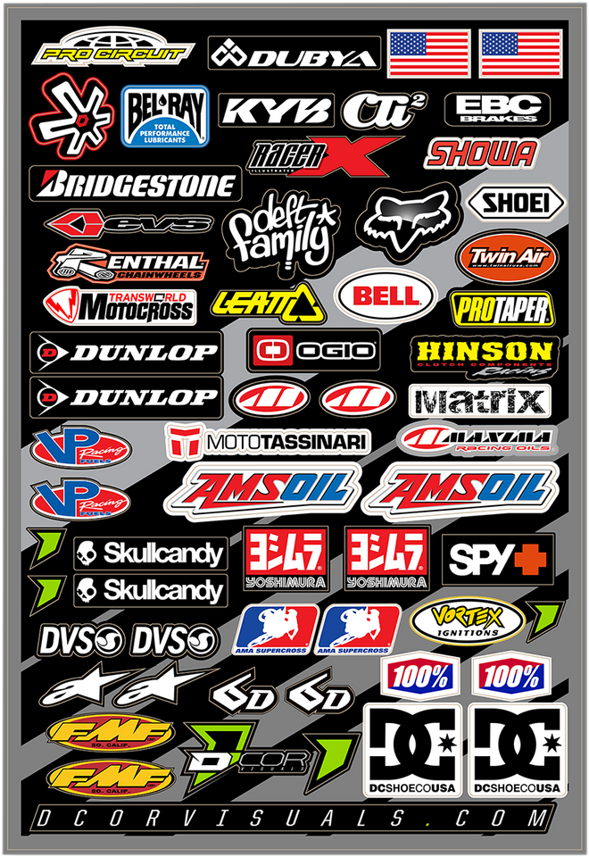 MX Decal Sheet - Misc. Logo
