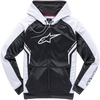 Strike Zip Hoodie - Black/White - Medium - Lutzka's Garage