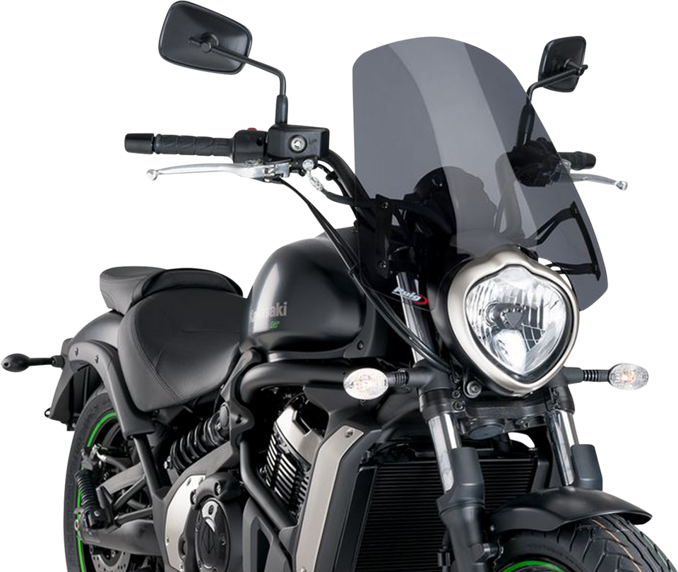 New Generation Windscreen - 18-1/2" - Dark Smoke - Vulcan - Lutzka's Garage