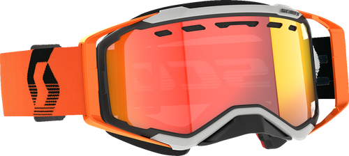 Prospect Snow Cross Goggle - Gray/Orange - Light Sensitive Chrome - Lutzka's Garage
