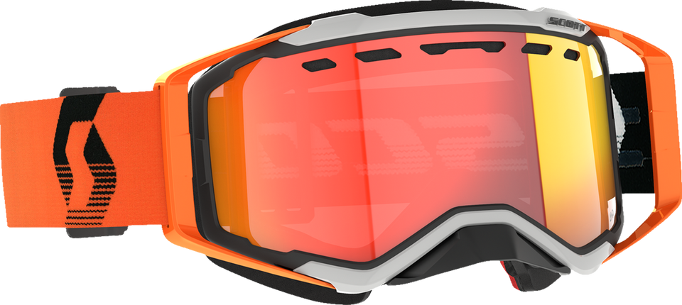 Prospect Snow Cross Goggle - Gray/Orange - Light Sensitive Chrome - Lutzka's Garage