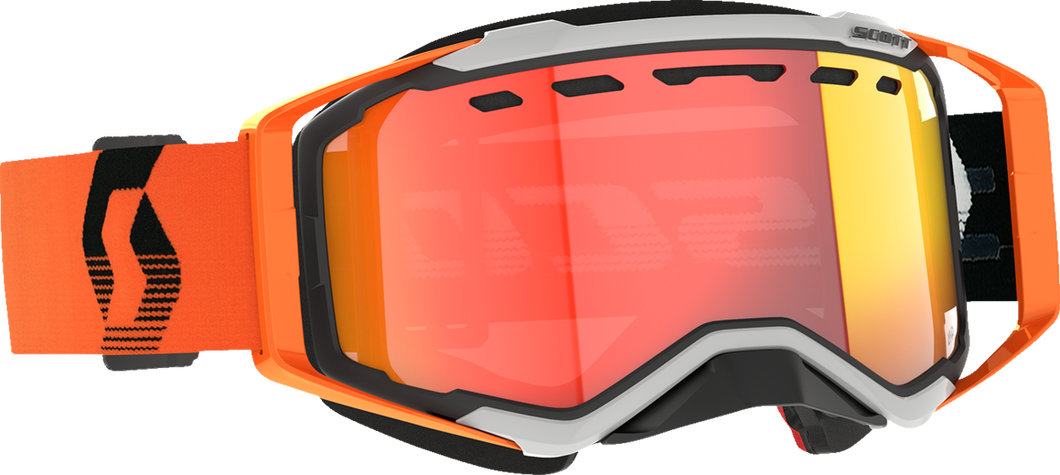 Prospect Snow Cross Goggle - Gray/Orange - Light Sensitive Chrome - Lutzka's Garage