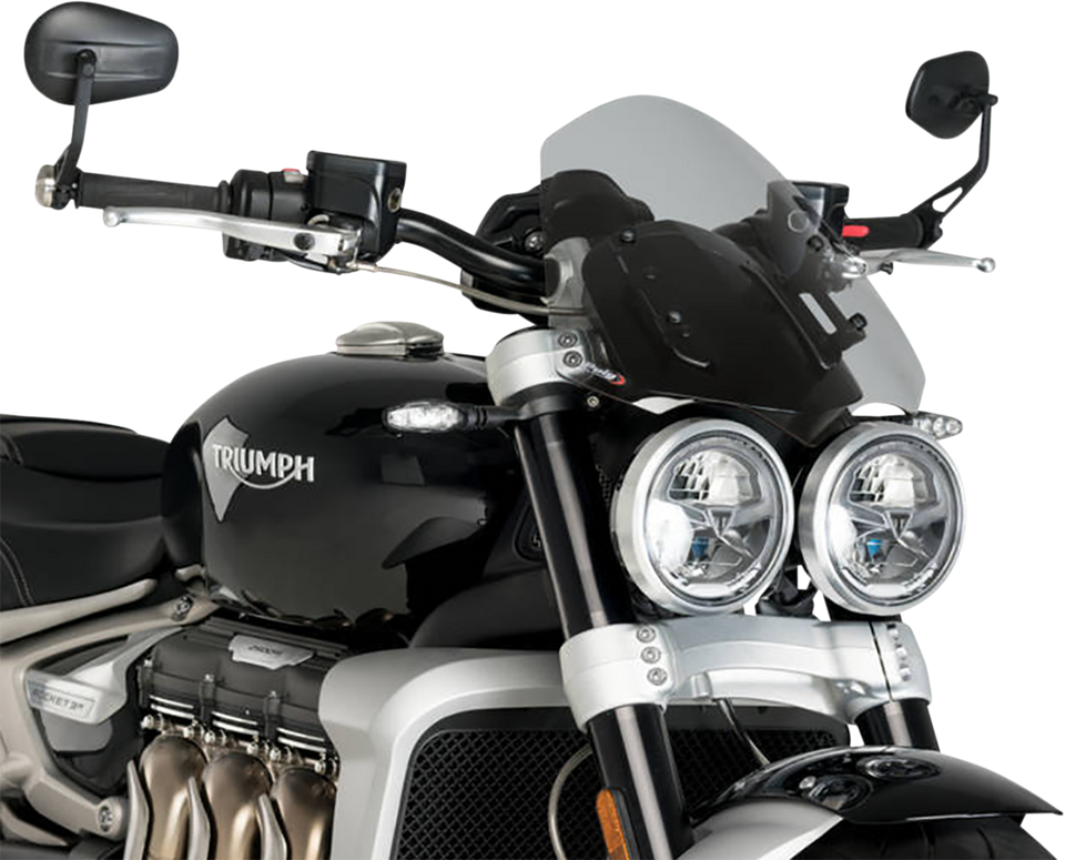 New Generation Windscreen - 11" - Dark Smoke - Triumph - Lutzka's Garage