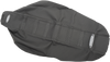 6-Ribbed Seat Cover - Black Ribs/Black Top/Black Sides