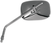 Mirror - Die-Cast - Plain - Side View - Rectangle - M10 x 1.25 - Chrome - Left/Right - Lutzka's Garage