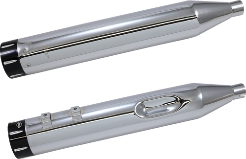 El Dorado Dual Exhaust System - Chrome - Black Tracer - Lutzka's Garage