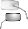 Mirror - Side View - Cruiser - Standard - Rectangular - Stainless Steel - Lutzka's Garage
