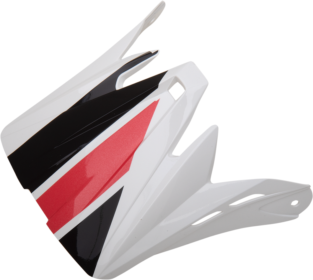 Rise Visor Kit - Child - Evac - Gloss White/Black/Red - Lutzka's Garage