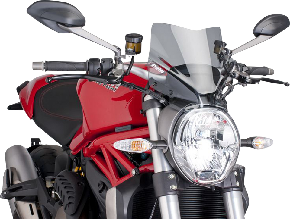 New Generation Windscreen - 10-5/8" - Smoke - Monster 1200