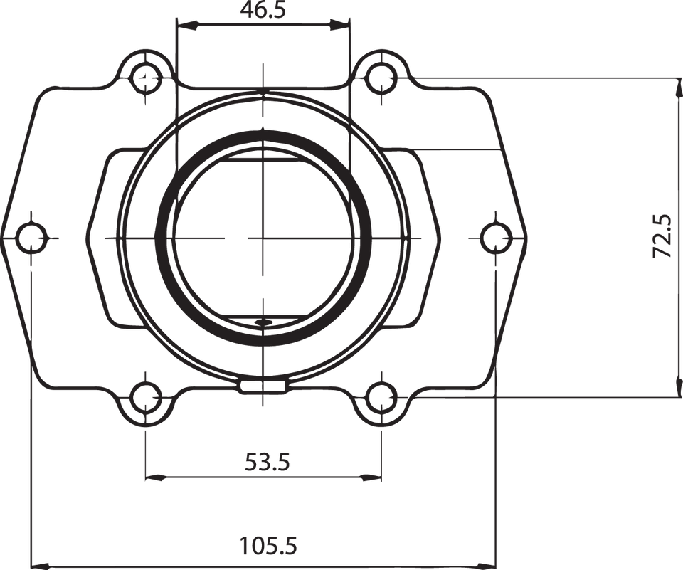 Carburetor Mounting Flange - Arctic Cat