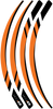 Rim Decal - Orange - Lutzka's Garage