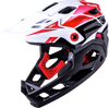 Child Maya Full Face Helmet - Race - Gloss White/Red/Black