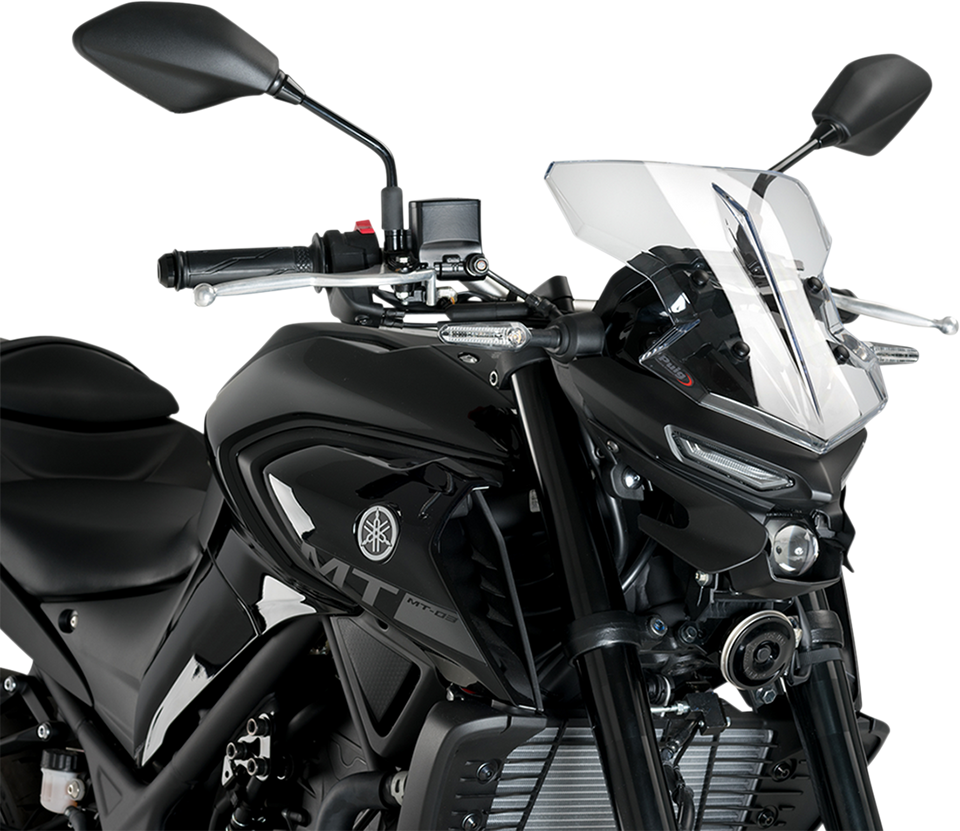 New Generation Windscreen - 11-3/4" - Clear - MT-03 - Lutzka's Garage