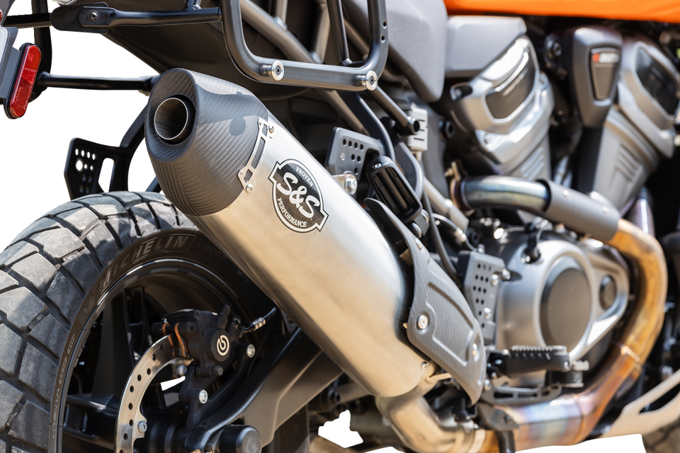 Slip-On Muffler - Brushed Stainless Steel - 50-State