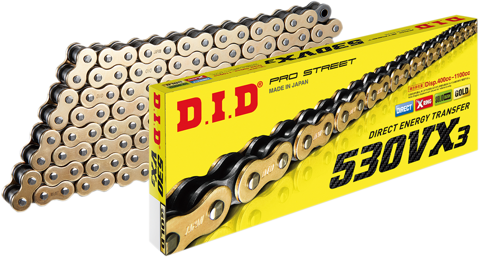 530 VX3 - Chain - Gold - 130 Links - Lutzka's Garage