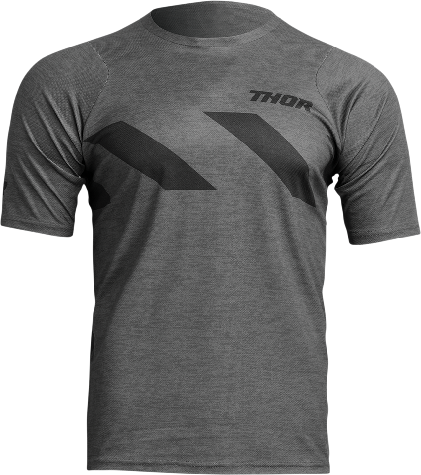 Assist Hazard Jersey - Short-Sleeve - Heather Charcoal/Black - XS - Lutzka's Garage