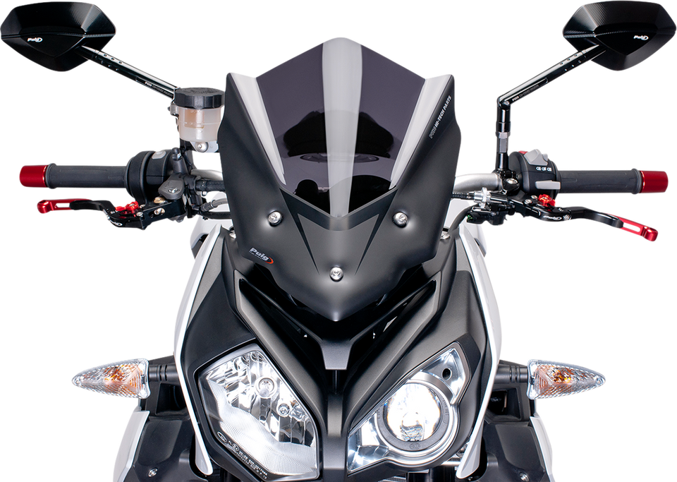 Race Windscreen - 13-1/4" - Dark Smoke - BMW - Lutzka's Garage