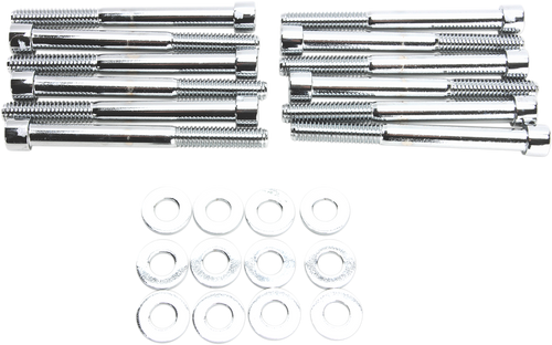 Bolt Kit - Motor Case - Socket-Head - Chrome - M8 - Lutzka's Garage