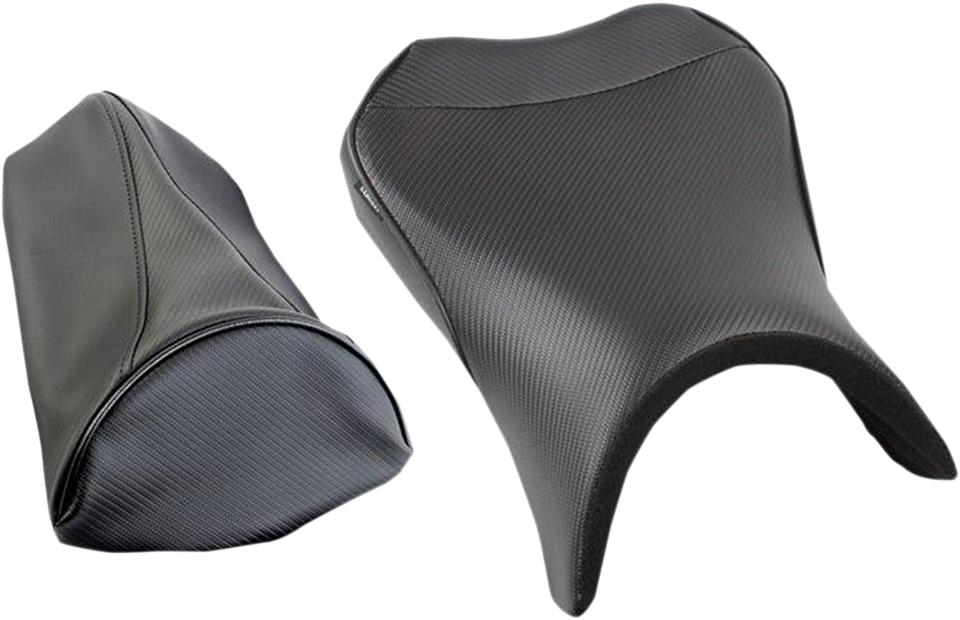 World Sport™ Performance Seat - Black - Carbon FX - Regular - with Rear Cover - Ninja 1000 17-19 - Lutzka's Garage