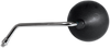 Mirror - Side View - Round - Black w/Chrome Stem - Left