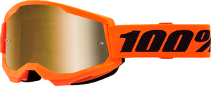 Strata 2 Goggle - Neon Orange - True Gold Mirror - Lutzka's Garage