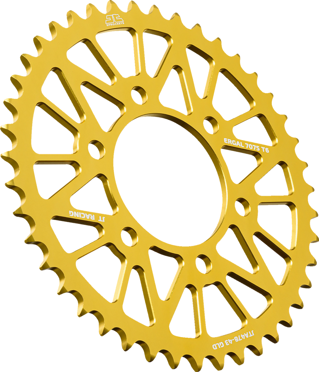 Rear Sprocket - Aluminum - 43 Tooth - Gold - Kawasaki - Lutzka's Garage