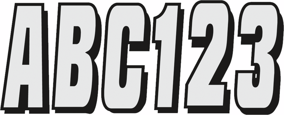 I.D. Sticker Kit - 320 Series - Silver - Lutzka's Garage