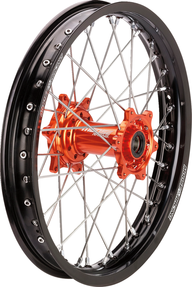 Wheel Assembly - SX-1 - Complete - Rear - Black Wheel/Orange Hub - 18x2.15 - KTM