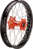 Wheel Assembly - SX-1 - Complete - Rear - Black Wheel/Orange Hub - 18x2.15 - KTM