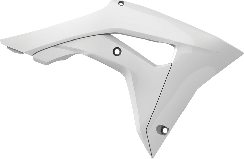 Radiator Cover - White - CRF 250R/450R - Lutzka's Garage