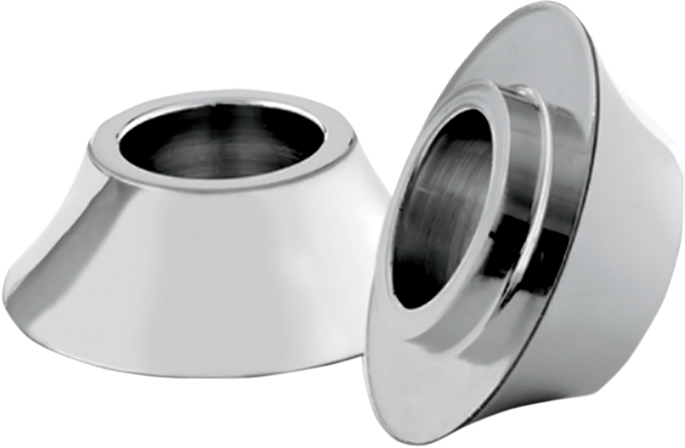 Tapered Axle Spacer - Front - Chrome - No ABS - 00-07 FLH - Lutzka's Garage