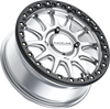 Wheel - Alpha - Front/Rear - Hyper Silver/with Black Ring - 17x7 - 4/137 - +40 mm