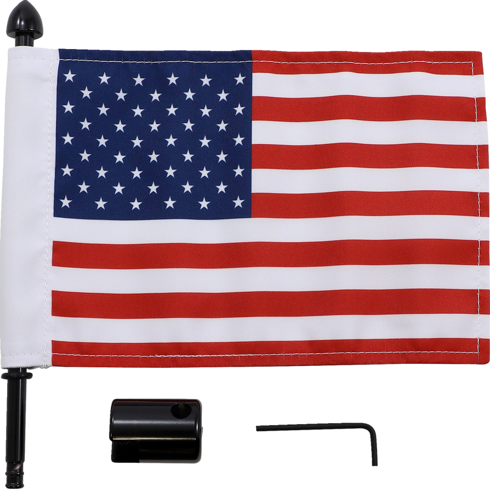Square Sissy Bar Rack Flag Mount - 6" X 9"