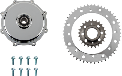 Conversion Sprocket Kit - Chrome - 17-23 - Lutzka's Garage