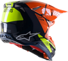 Supertech M8 Helmet - Factory - Blue/Orange/Yellow - Small - Lutzka's Garage