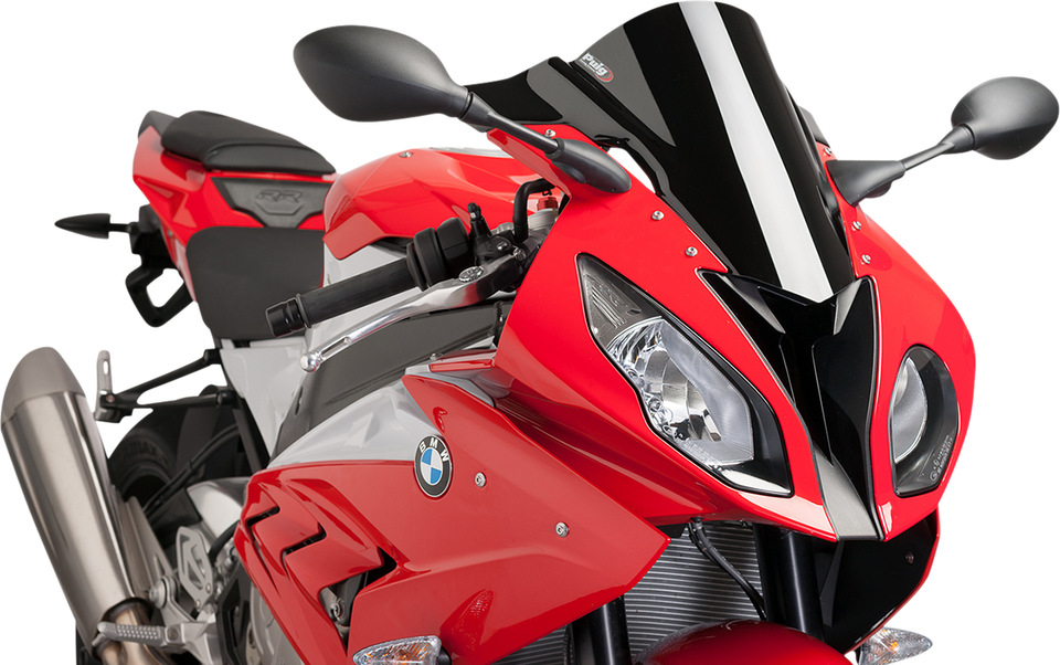 Race Windscreen - 14-1/4" - Black - S1000RR - Lutzka's Garage