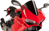 Race Windscreen - 14-1/2" - Black - Panigale - Lutzka's Garage