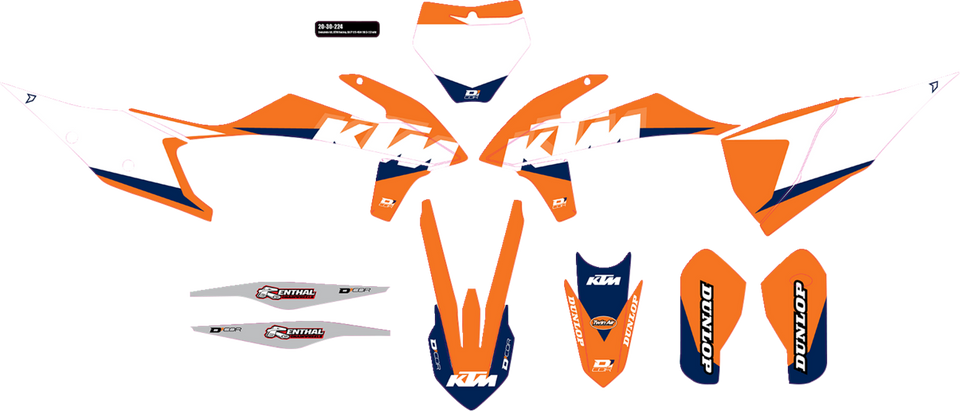 Graphic Kit - White - Racing - Lutzka's Garage