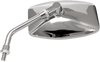 Mirror - "Big One"/Cruiser - Side View - Rectangle - M10 x 1.25 - Chrome - Each - Lutzka's Garage