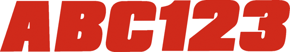 I.D. Sticker Kit - 350 Series - Red - Lutzka's Garage